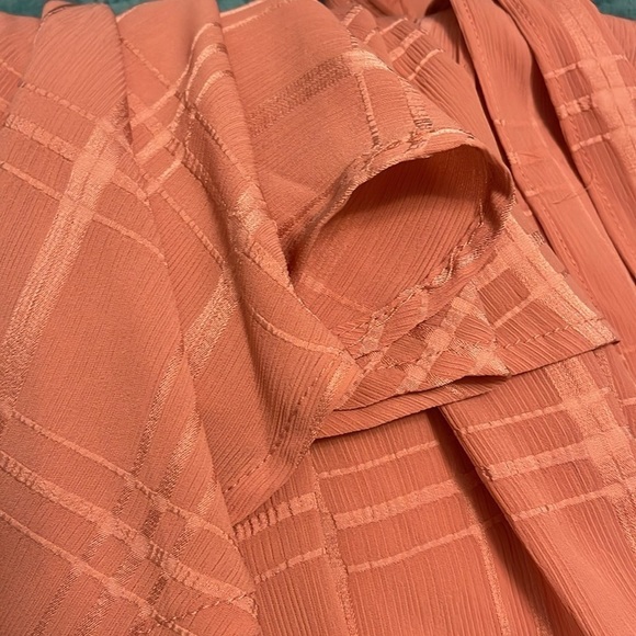 Saints and Secrets women’s M BLUSH COLOR ruffles and‎ shorts Romper NWT. Belted - Picture 14 of 14